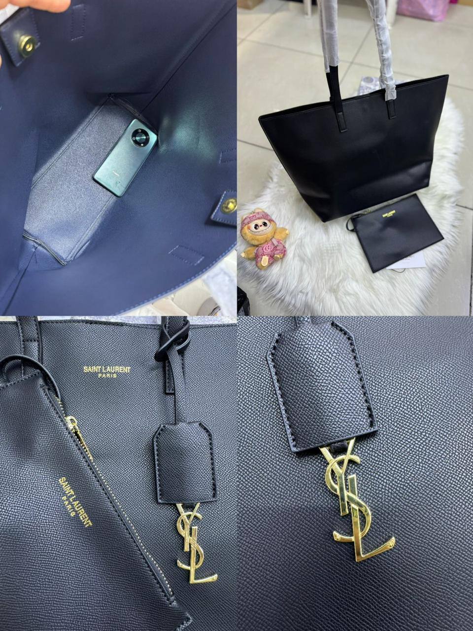 ❤️ Ysl Tote
1️⃣ First quality 
Size : 48 * 31 cm
100 dhs✅

Zain115
♥️♥️♥️