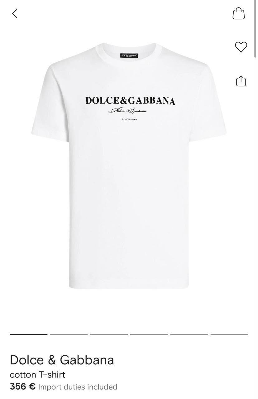 DOLCE&GABBANA❣️
SUPER MASTER QUALITY ✨
SIZE :S M L XL XXL
280 dhs🇦🇪🇦🇪

Zain327
♥️♥️♥️