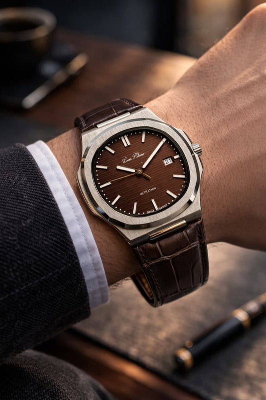 Louis Hilano watch 
for men good quality 
280 dhs💓
 slim size

Zain59
♥️♥️♥️