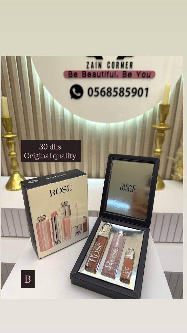 Set 3in1
Original Roseberry

30 dhs

3 shades

Zaincornerstore

🌸🌸🌸

اطلبوها من الوتس المثبت في الأعلى👆🏻👆🏻

تواصلو معنا 👈🏻 Zain 
For order WhatsApp pinned 👆🏻

♥️♥️♥️
