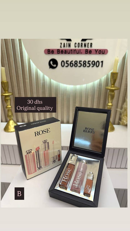 Set 3in1
Original Roseberry

30 dhs

3 shades

Zaincornerstore

🌸🌸🌸

اطلبوها من الوتس المثبت في الأعلى👆🏻👆🏻

تواصلو معنا 👈🏻 Zain 
For order WhatsApp pinned 👆🏻

♥️♥️♥️