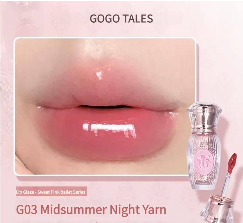 GOGO TALES COSMETICS # 774 sweet ballet light lip glaze 
35 dhs🌺

Zain01
♥️♥️♥️