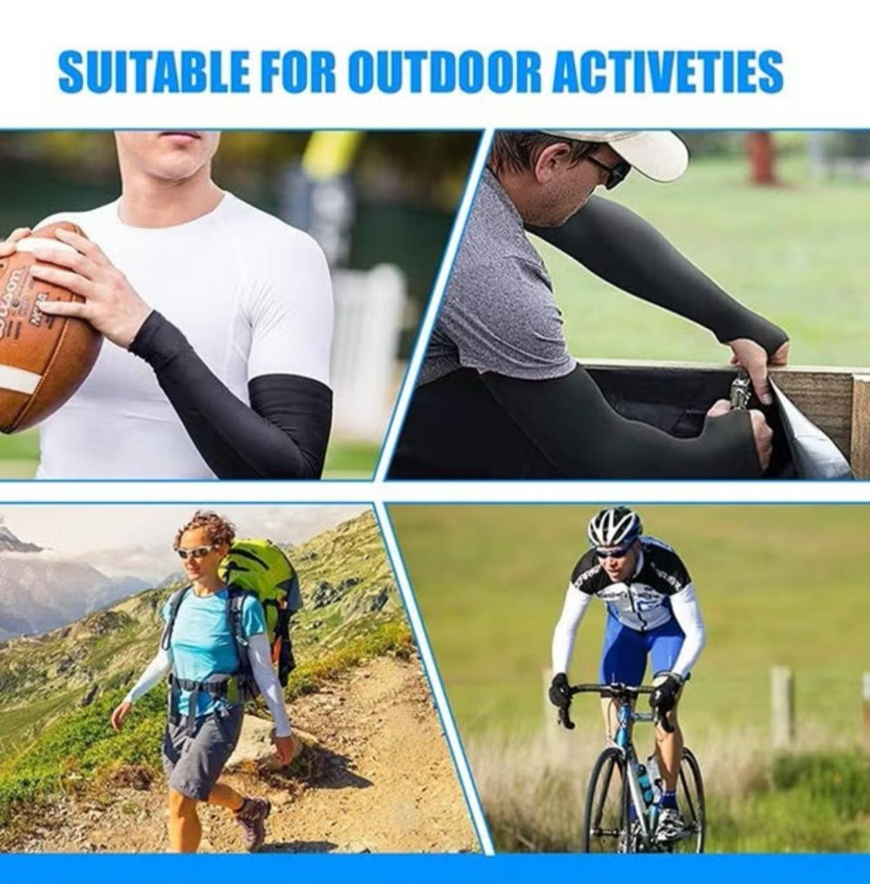 5 dhs🪙💚

1 Pair Sun Protection Cooling Arm Sleeves with Thumb Holes - UV Protection Sleeve, Cool Arm Sleeve for Men&Women, Gardening Outdoors Sports Workouts Sunscreen Arm Sleeves

Zain92T
♥️♥️♥️