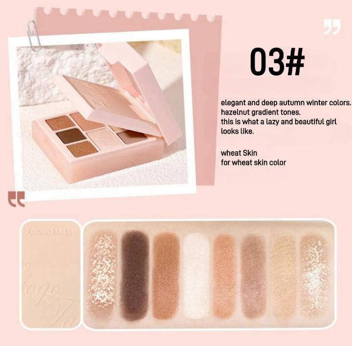 GOGO TALES COSMETICS #740 Eyeshadow 
35 dhs🌺

Zain01
♥️♥️♥️