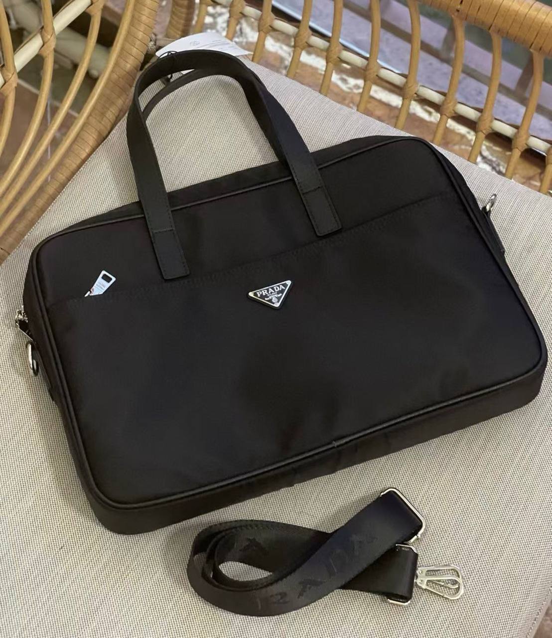 PRADA TRAVELING BAG COPY ONE 
150 dhs✅
SIZE: 55 CM

Zain39
♥️♥️♥️