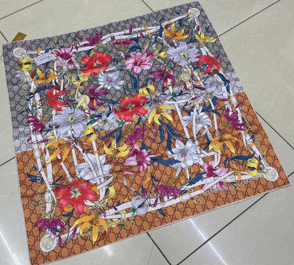 Silk square scarf 
40 dhs🇦🇪🇦🇪
Size 90*90

Zain93
♥️♥️♥️