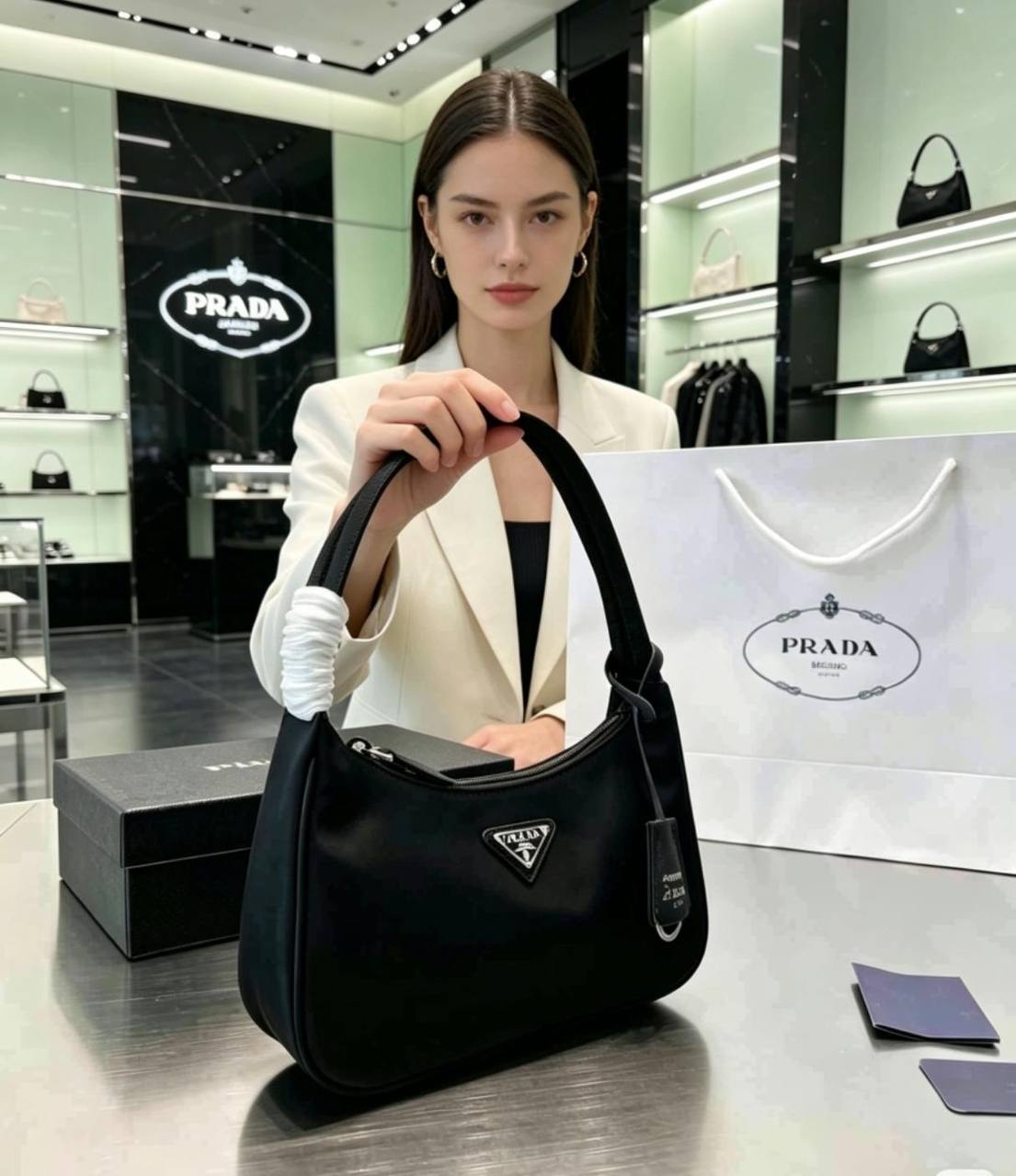 YSL

 GOOD QUALITY

 WITH BOX
🎁🎁🎁

95 dhs✅

Zain39
♥️♥️♥️

Prada