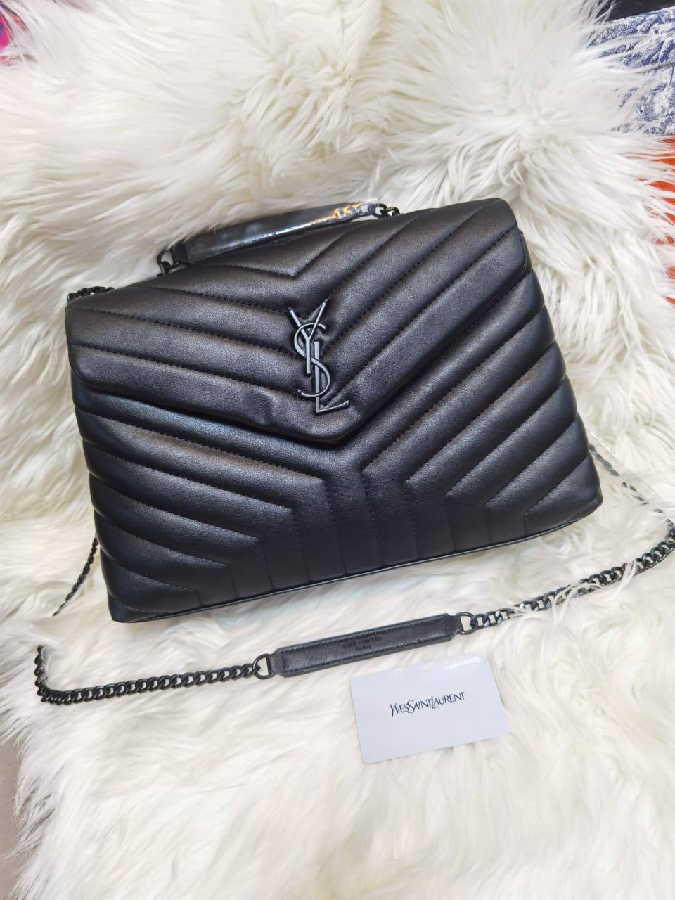 YSL / Guess / LV
Size: 45 ~ 25  cm

85 dhs🪙🌺
（YSL design with box 🎁）

Zain115
♥️♥️♥️