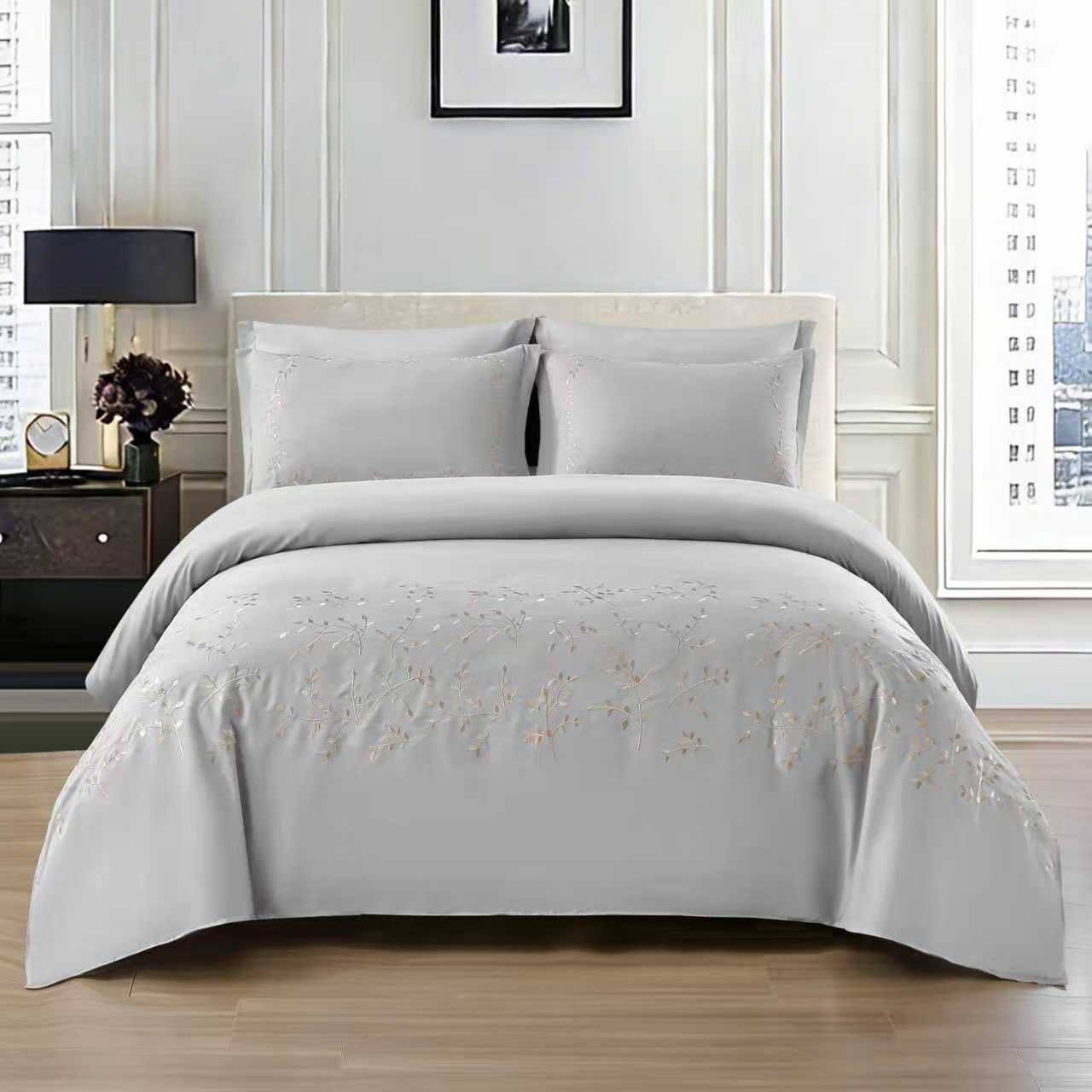 New collection ✅✅✅✅
Embroidered 🪡🪡🪡
100 % cotton 
Comfort set 
King size comfort 6pcs set 
170 dhs💓

Zain99
 ♥️♥️♥️