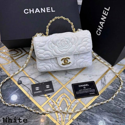 Chanel ᴛᴏᴘ ʜᴀɴᴅʟᴇ/ chain
ᴇᴍʙʀᴏɪᴅᴇᴅ ғᴏʟʟᴏᴡᴇʀ 
ɢᴏʟᴅ ʜᴀʀᴅᴡᴀʀᴇ 
ᴡɪᴛʜʙᴏx
🎁🎁🎁

ᴄᴀᴠɪᴀʀ 
sɪᴢᴇ:20ᴄᴍ
100 dhs✅

Zain56
♥️♥️♥️