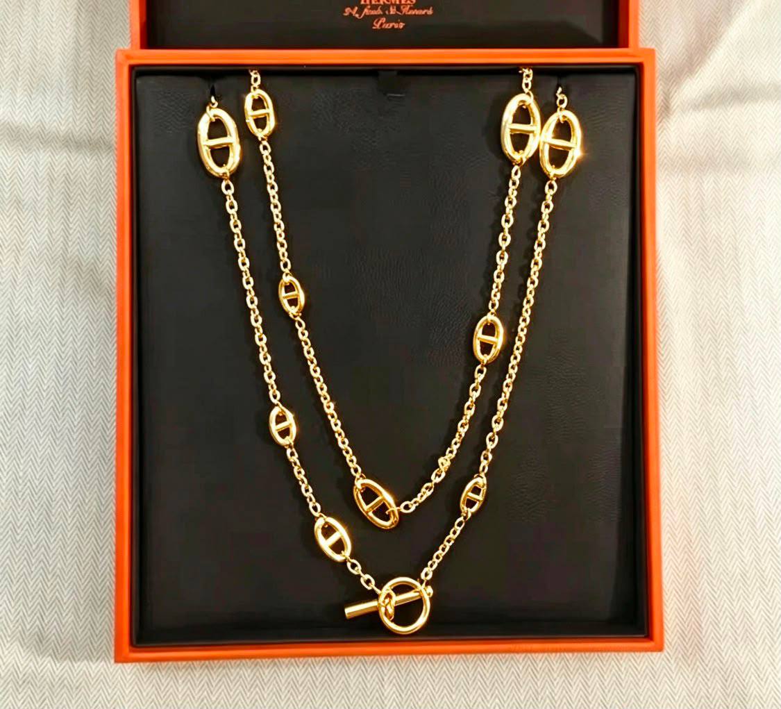 HERMES

Necklace 
120 cm 
MASTER

With normal box🎁
125 dhs🇦🇪🇦🇪

With master box 🎁
145 dhs🇦🇪🇦🇪

Zain263
♥️♥️♥️