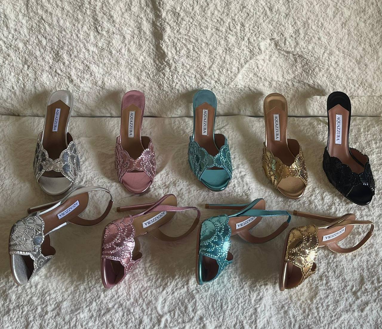Aquazzura 
450 dhs🌺
Size 36-41

Zain198
♥️♥️♥️