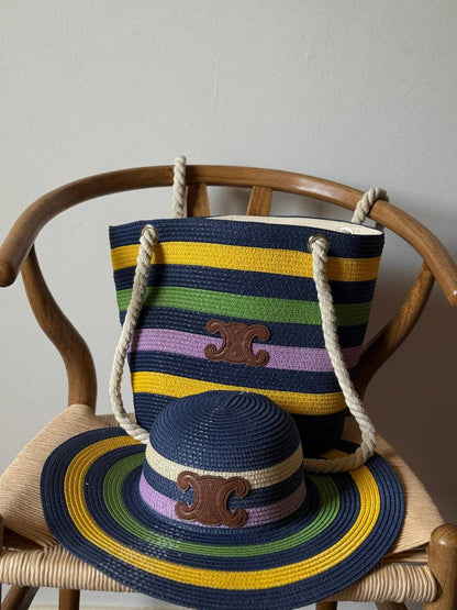 Available Again✨✨✨
*SET BEACH BAG(CAP & BAG)*
300 dhs❤️
Top quality

Zain167
♥️♥️♥️