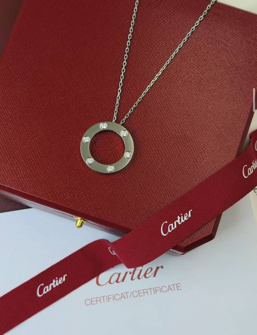 Cartier ♥️

CARTIER LOVE  NECKLACE SIX STONES 💎💎
Gold , Silver & Rosegold
🆕🎉🥳🎊🆕
↗️ *# Super Master Quality ®️*

*95 dhs🪙🌨️* with *Normal* Box
*130 dhs🪙🌨️* with *Orignal* Box

Zain106
♥️♥️♥️