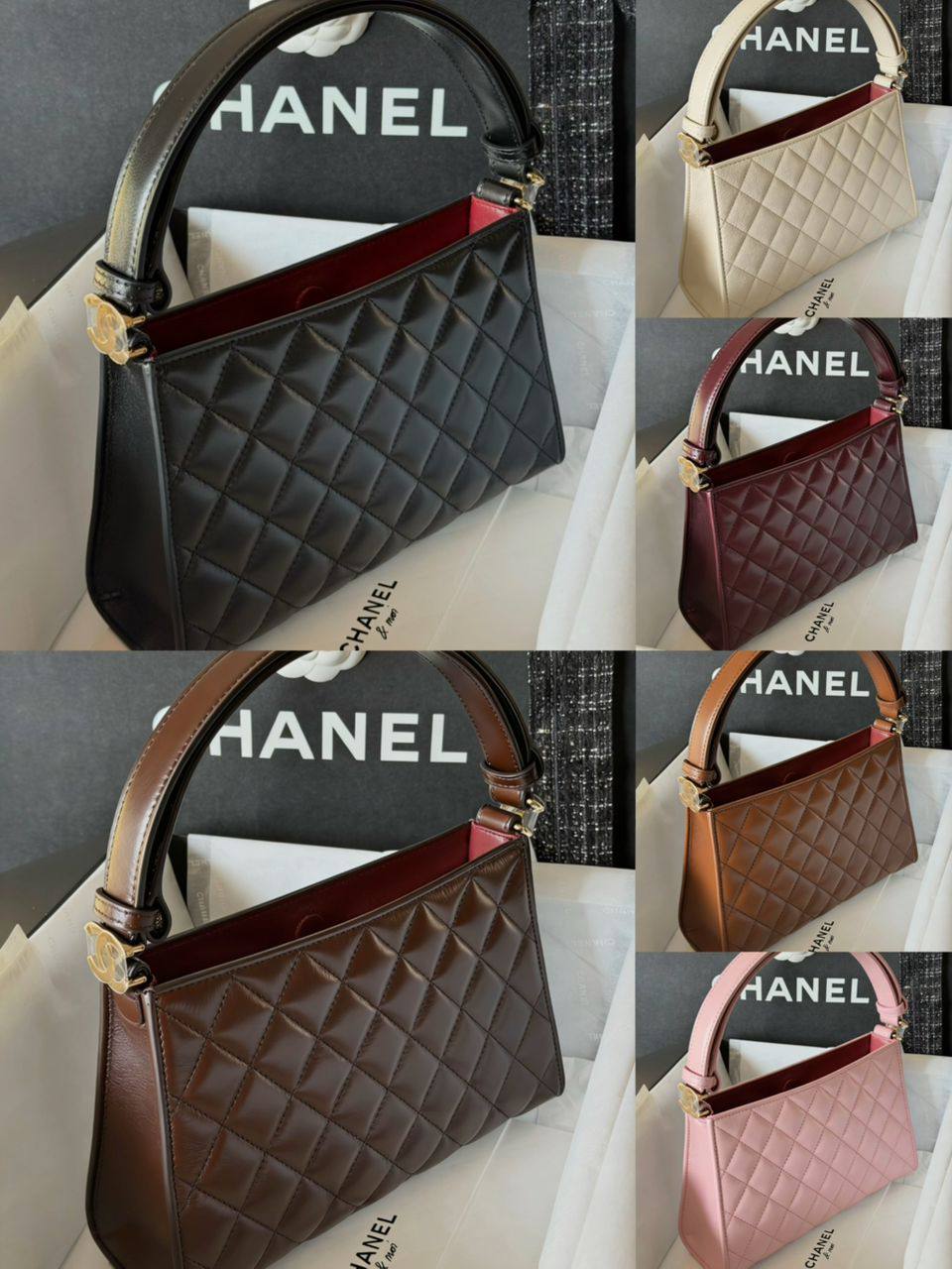 Chanel
95 dhs💓

SIZE：23×15×7cm
Good-quality 

with box🎁🎁🎁

Zain35
♥️♥️♥️