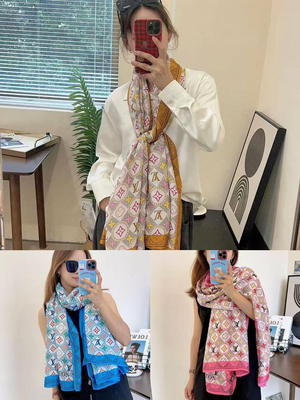 Silk scarf 
40 dhs❣️

Zain93
♥️♥️♥️
