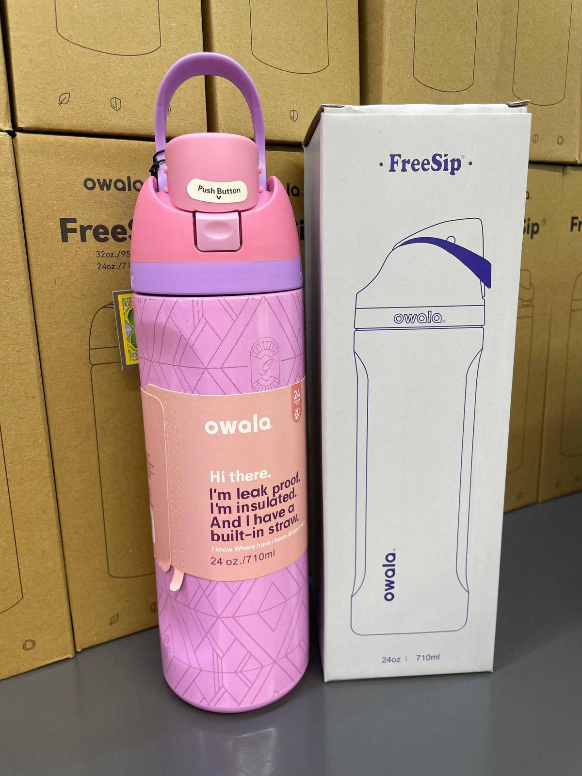 OWALA
 WATER Bottle 
65 dhs❣️
   32 oz & 24 oz  😍

Zain88
♥️♥️♥️