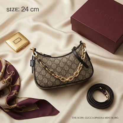 GUCCI Emblem GG
Shoulder Bag 
With Small Chain Strap
And Long belt strap
Gold Hardware
Size : 24 cm
With BOX

105 dhs🇦🇪🇦🇪

Zain239
♥️♥️♥️
