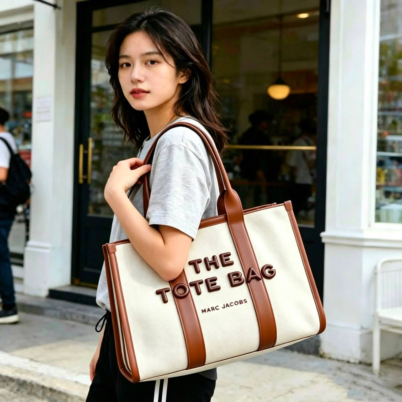 MARC JACOBS 
THE TOTE BAG 
BIG SIZE 
HIGH QUALITY
130 dhs🇦🇪🇦🇪

Zain295
♥️♥️♥️
