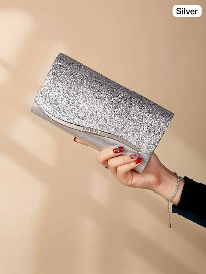 🌟 Wedding clutch bag 
Good quality 
Size: 25 * 11 cm
40 dhs❤️

Zain115
♥️♥️♥️