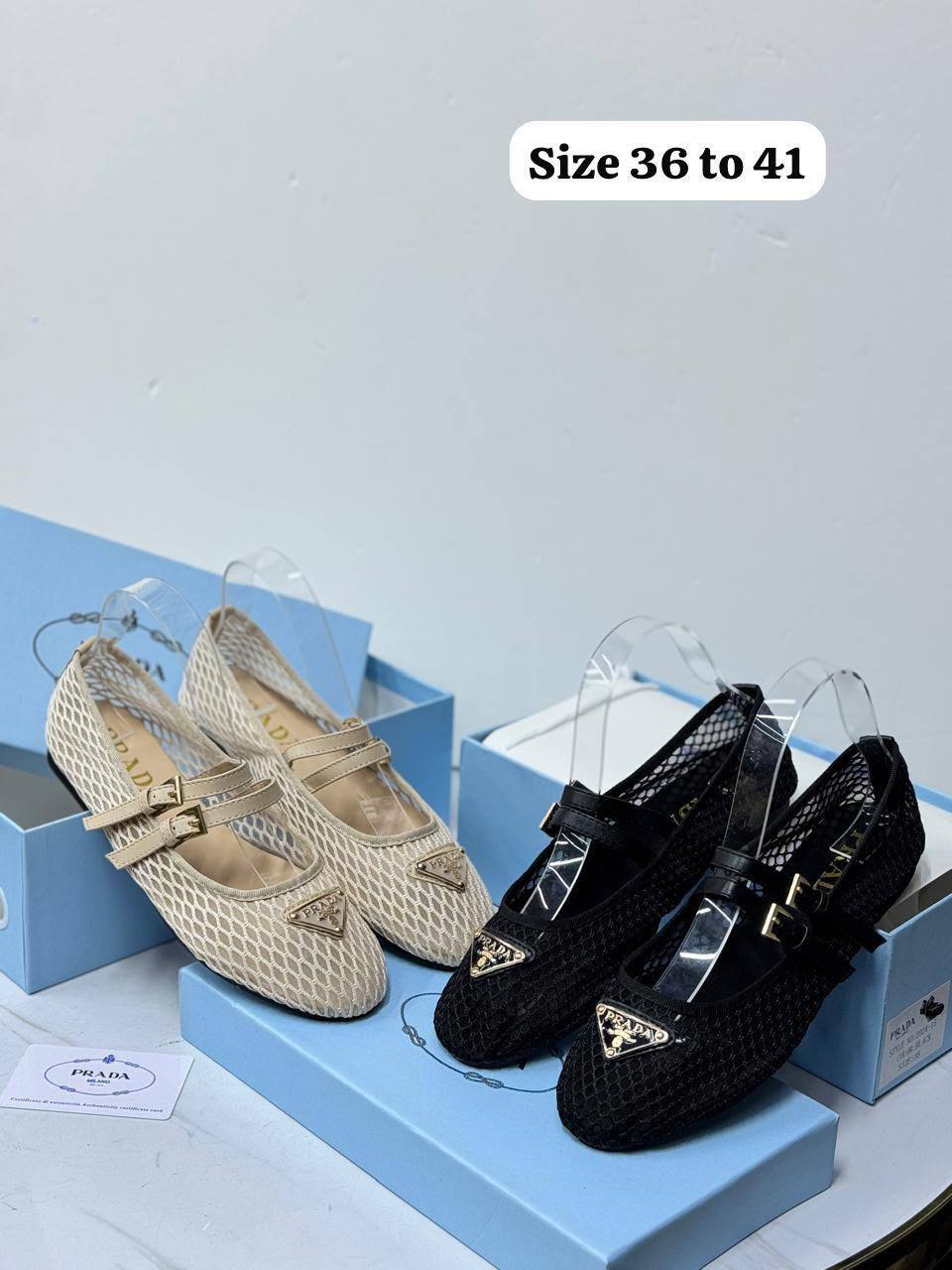 𝐑𝐄𝐒𝐓𝐎𝐂𝐊𝐒

𝐏𝐑𝐀𝐃𝐀 𝐁𝐀𝐋𝐋𝐄𝐑𝐈𝐍𝐀 
💯high quality

Size 36-37-38-39-40-41
105 dhs🇦🇪🇦🇪🇦🇪

Zain21
Zain86
♥️♥️♥️