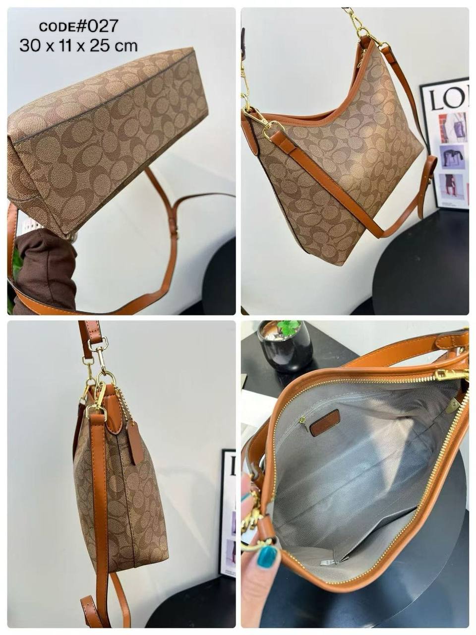 COACH ʟᴀᴜʀᴇʟ 
sʜᴏᴜʟᴅᴇʀ  ʙᴀɢ
ᴡɪᴛʜ ʟᴏɴɢ ʙᴇʟᴛ sᴛʀᴀᴘ
ɢᴏʟᴅ ʜᴀʀᴅᴡᴀʀᴇ
sɪᴢᴇ : 30 cm

70 dhs✅

Zain31
♥️♥️♥️