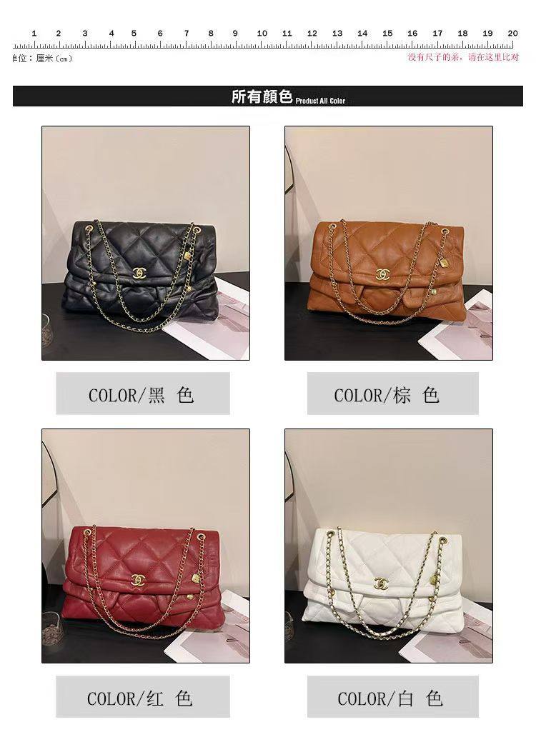 Chanel
110 dhs❣️
SIZE：40cm
Good-quality 

Zain35
♥️♥️♥️