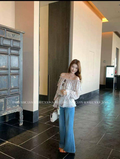shoulder paisley blouse 
M ML size 
100 dhs✅

Zain17
♥️♥️♥️