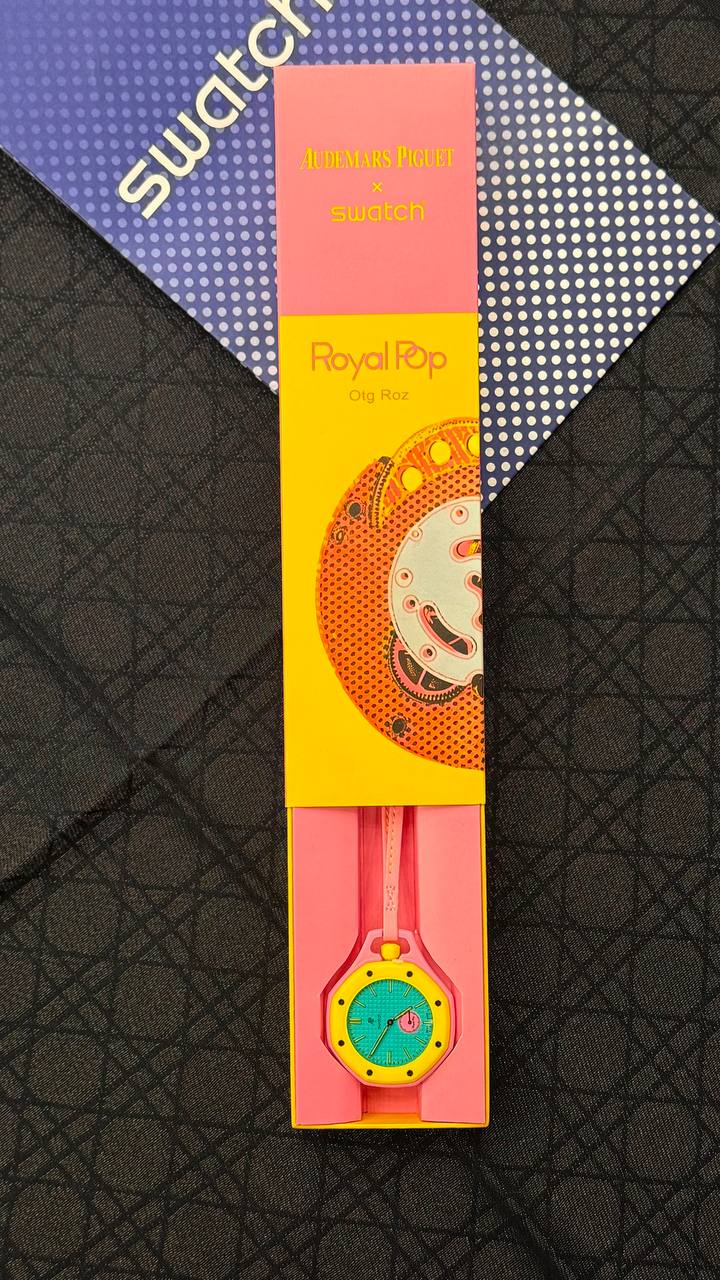 AP x Swatch Royal Pop Collection
*NEW stock* 🚨 
380 dhs✅
With full packing 🎁

Zain280
♥️♥️♥️