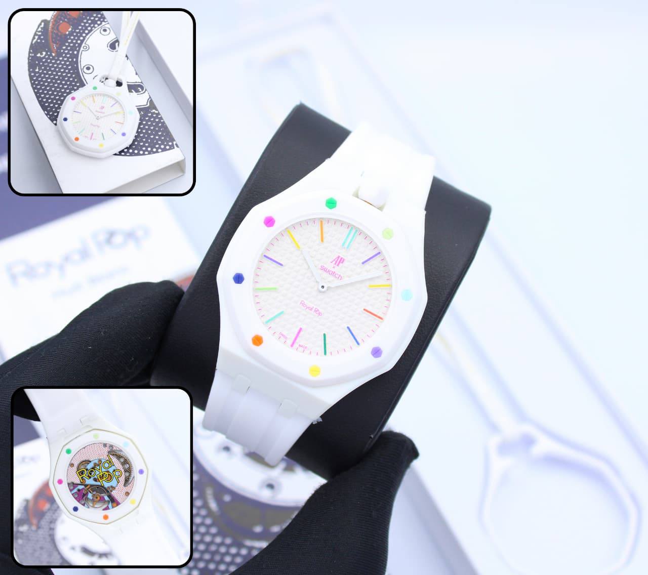AP SWATCH WITH STRAP MASTER QUALITY BACK MACHINE OPEN

*170 dhs💓* WITH ORGINAL BOX 
       🛡️🛡️🛡️🛡️🛡️

Zain58
♥️♥️♥️