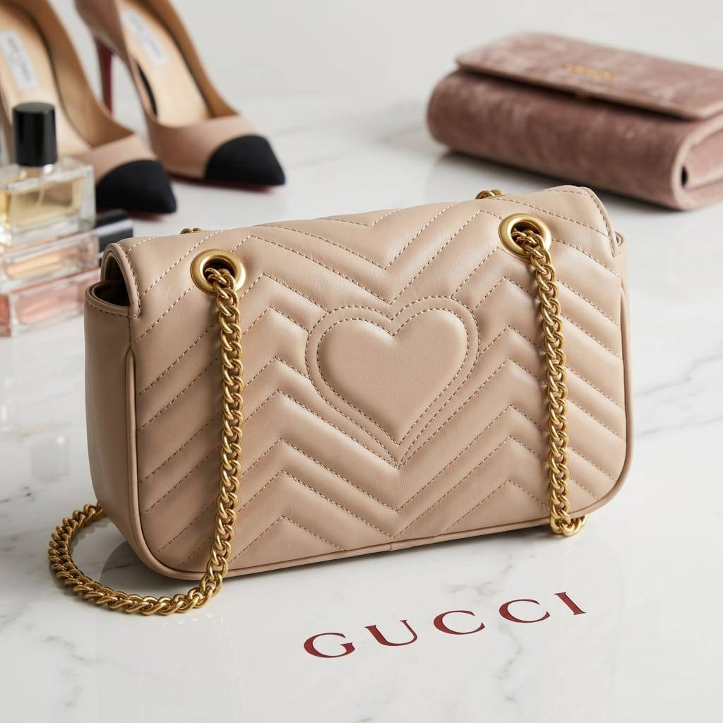 GUCCI  ɢɢ ᴍᴀʀᴍᴏɴᴛ
ғʟᴀᴘ ʟᴏᴄᴋ ʙᴏᴛᴛᴏɴ ʙᴀɢ
ᴍᴀᴛᴇʟᴀssᴇ́ ᴄʜᴇᴠʀᴏɴ ʟᴇᴀᴛʜᴇʀ
ɢᴏʟᴅ ᴄʜᴀɪɴ ʙᴇʟᴛ sᴛʀᴀᴘ
sɪᴢᴇ : 22 cm
ᴡɪᴛʜ BOX

75 dhs✅

Zain31
♥️♥️♥️