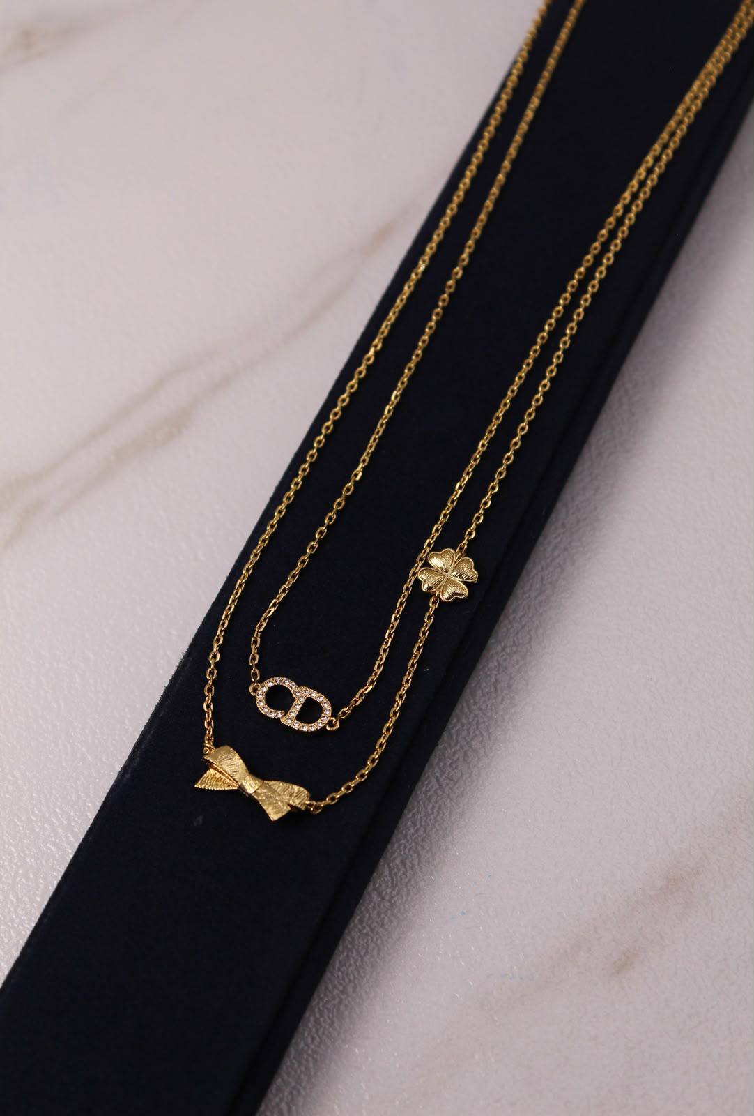 DIOR
*Super Master Quality 
* DIOR CD Bow Full Set 
* ⁠Necklace, earrings, bracelet & Ring


Full Set
320 dhs🇦🇪🇦🇪

with *Normal* Box
(20 dhs🇦🇪 for Each Good Box)

Necklace 105 dhs🇦🇪 
Earings 85 dhs🇦🇪 
Ring 75 dhs🇦🇪
Bracelet 85 dhs🇦🇪
With Nor