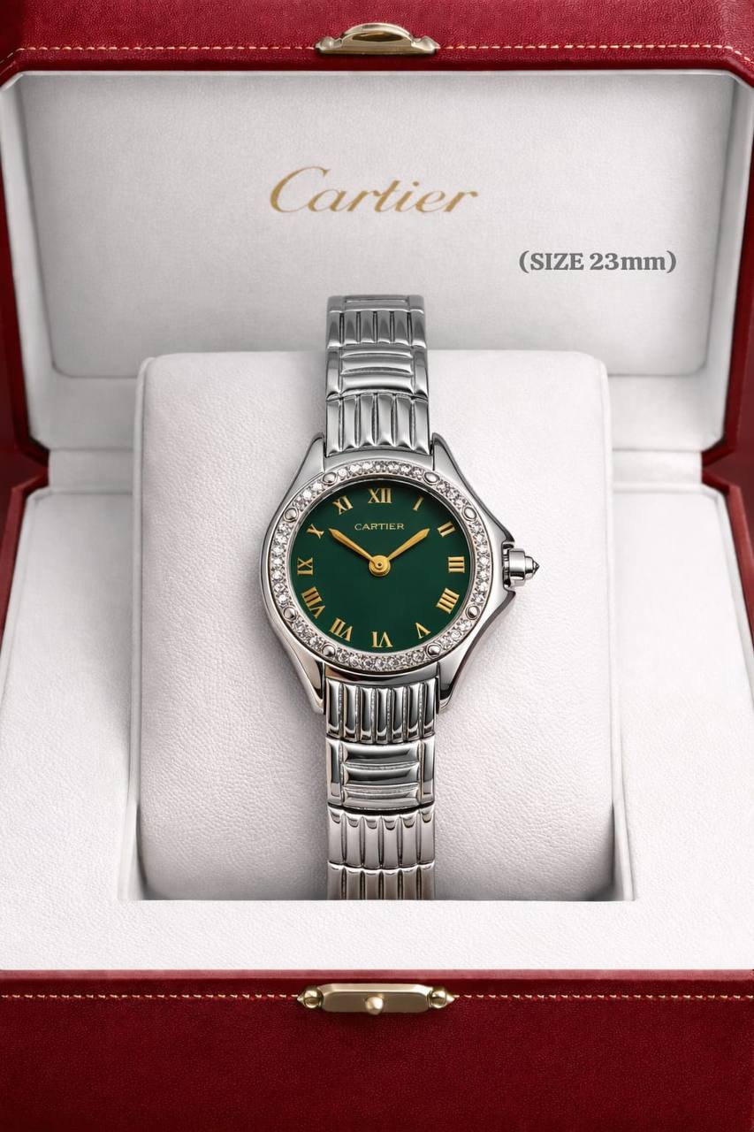 Cartier watch for ladies good quality 
320 dhs💓
 (size 23mm)

Zain59
♥️♥️♥️