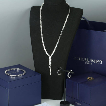 CHOUMET 
MASTER💫✨
SET NECKLACE BRACELET EARRINGS
230 DHS✅
WITH BOX AND PAPER BAG🎁🛍️

WITH MASTER BOX 
280 DHS✅

Zain89
♥️♥️♥️