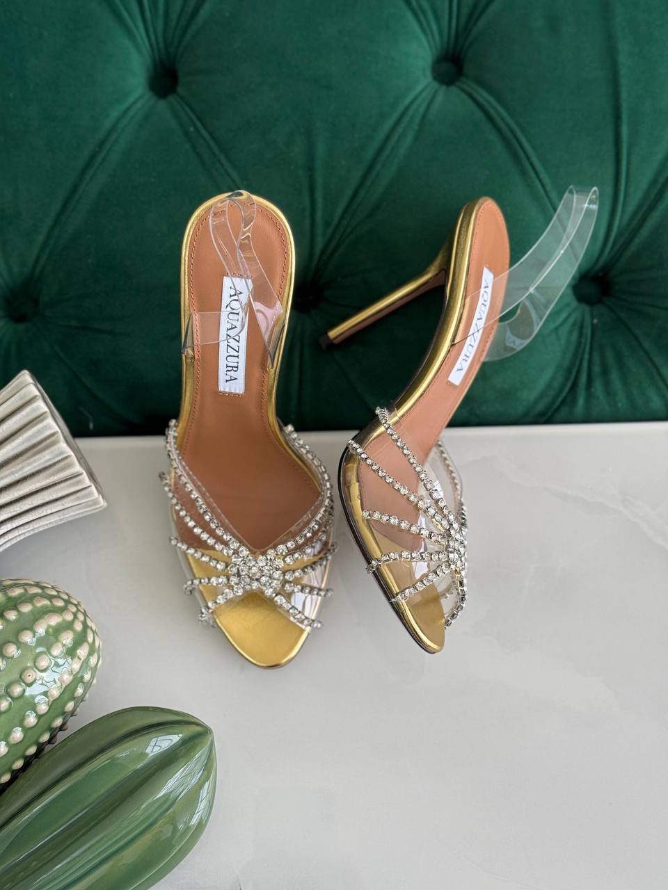NEW AQUAZZURA 💥💥
*Super master quality*
*Size 36 to 41*
450 dhs✅

Zain113
♥️♥️♥️