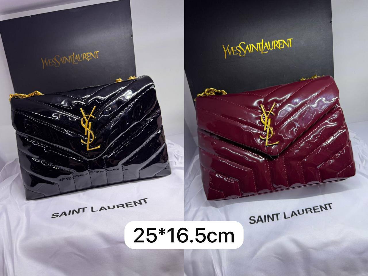 🌟 YSL LouLou
1⃣️ First quality +🎁
Size: 25 * 16.5 * 9 cm
85 dhs❣️
with box🎁

Zain115
♥️♥️♥️