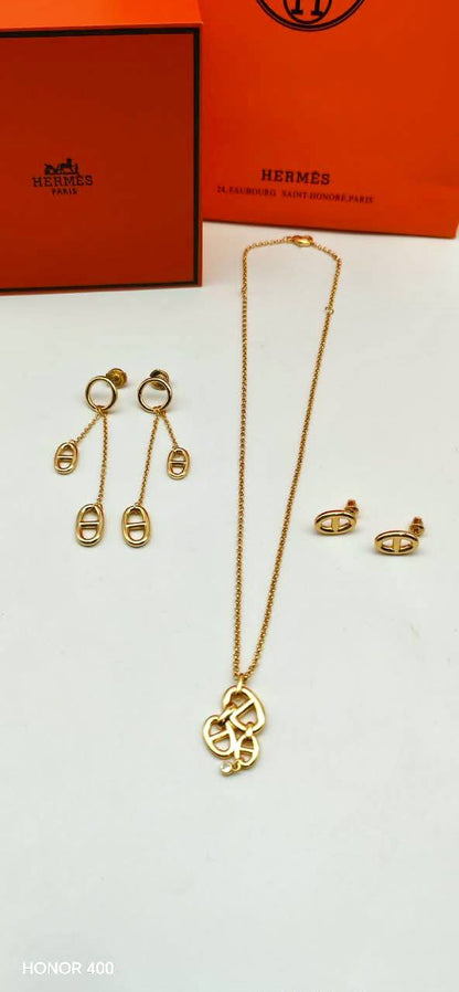 Hermes

125 dhs🇦🇪🇦🇪 
necklace with big earing 


115 dhs🇦🇪🇦🇪
necklace with small earring

Zain122
♥️♥️♥️