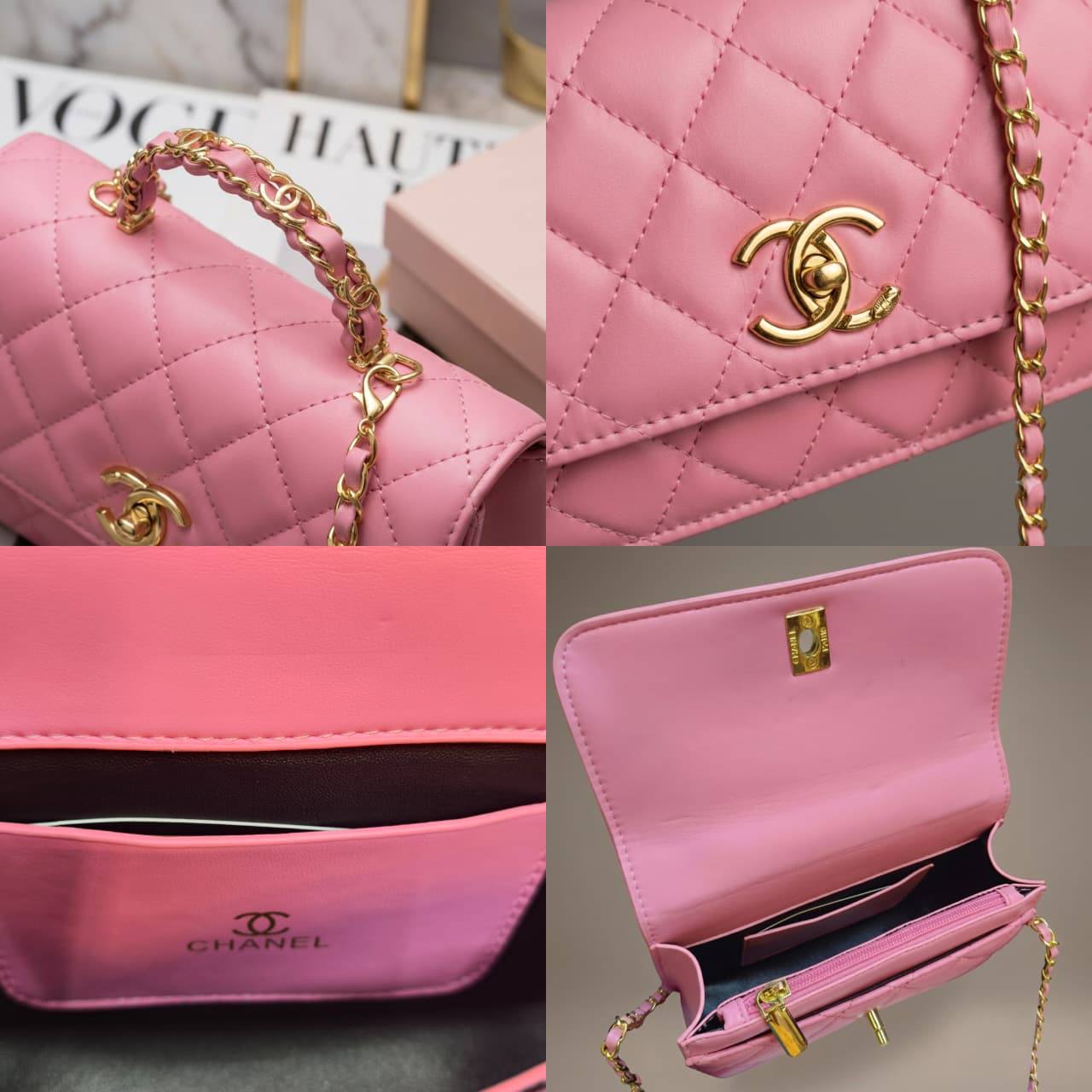 Chanel ᴛᴏᴘ ɢᴏʟᴅ ʜᴀɴᴅʟᴇ
sᴍᴀʟʟ ғʟᴀᴘ ʙᴀɢ
sᴏғᴛ ᴄᴀʟғsᴋɪɴ ʟᴇᴀᴛʜᴇʀ
ɢᴏʟᴅ ʜᴀʀᴅᴡᴀʀᴇ
sɪᴢᴇ: 19.5 cm
ᴡɪᴛʜ BOX

80 dhs💓

Zain31
♥️♥️♥️