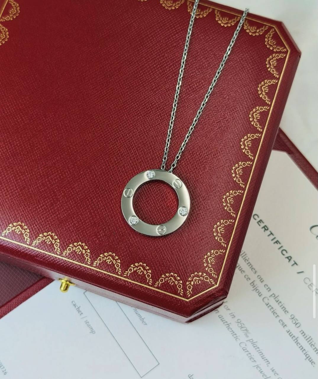 Cartier ♥️

CARTIER LOVE  NECKLACE THREE STONES 💎💎
Gold , Silver & Rosegold
🆕🎉🥳🎊🆕
↗️ *# Super Master Quality ®️*

*80 dhs🪙🌨️* with *Normal* Box
*120 dhs🪙🌨️* with *Orignal* Box

Zain106
♥️♥️♥️