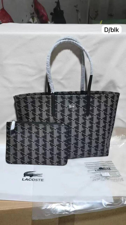 💗 LACOSTE 2 in 1 
Double-sided usable bag
1⃣️First quality 
Size: 47 * 29 cm
75 dhs✅

Zain115
♥️♥️♥️