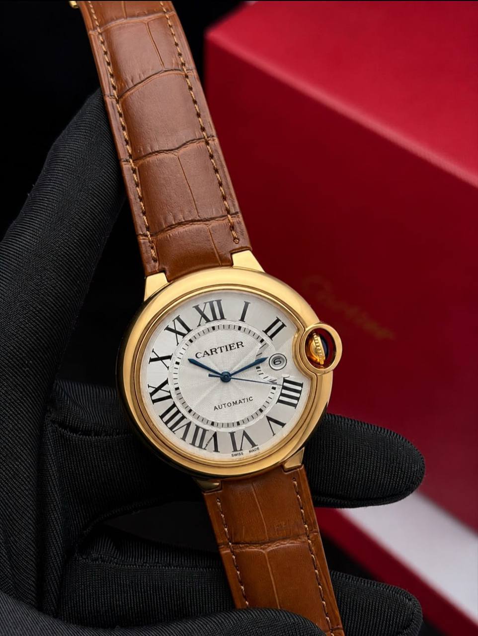 Cartier 
watch for men 
good quality automatic
260 dhs✅

Zain59
♥️♥️♥️