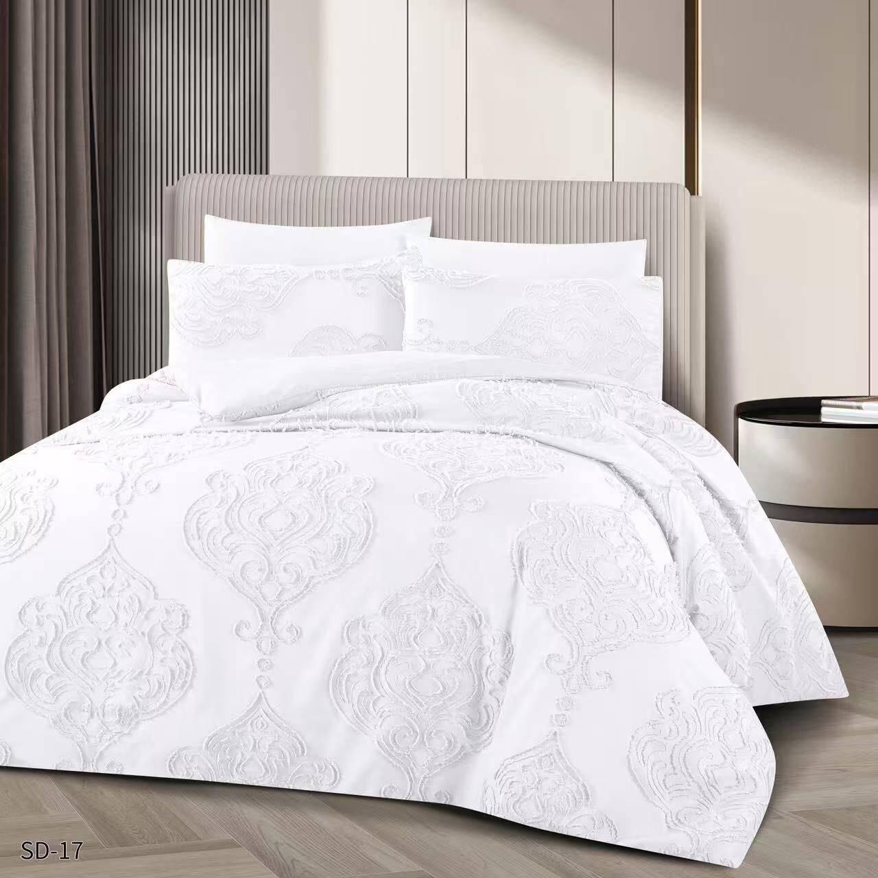 New collection 💥💥💥
Normal 
Embroidered 
Comfort set 
King size comfort 6pcs set 
140 dhs❣️

Zain99
♥️♥️♥️