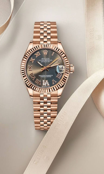 Rolex 
For Ladies Automatic 
Good Quality  31mm 
230 dhs🪙🌨️

Zain59
♥️♥️♥️