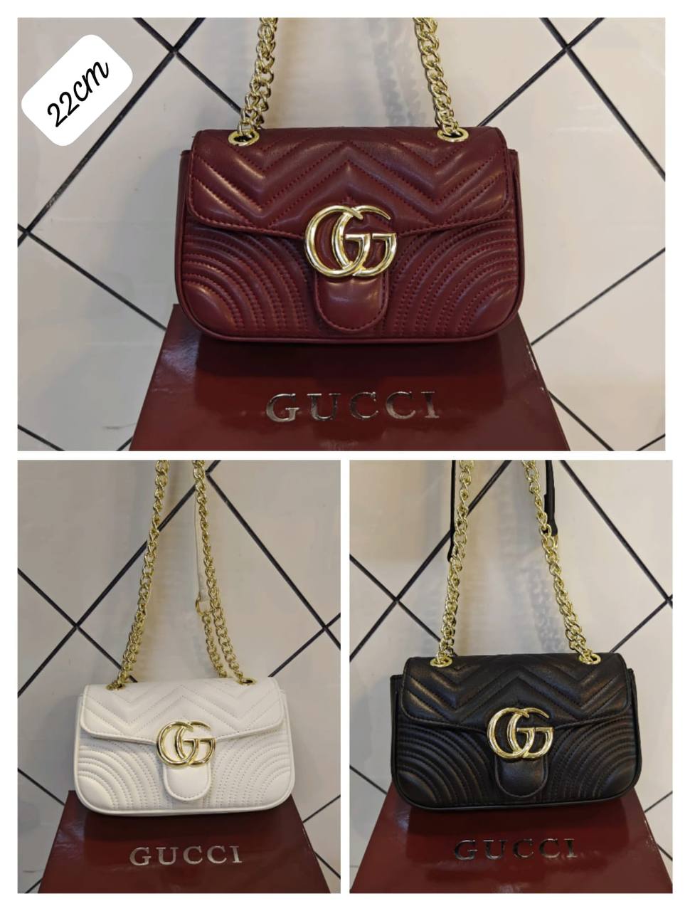 Gucci
 100 dhs💛 
with box

Zain235
♥️♥️
