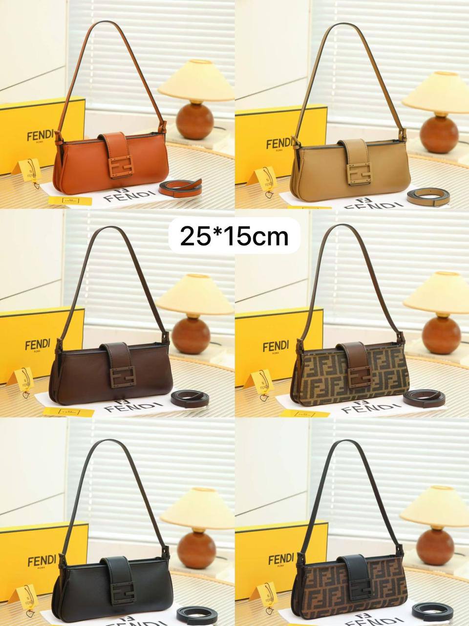 💖 Fendi Baby_B
1⃣️ First quality +🎁
Size : 25 * 15 * 4 cm
90 dhs❤️
with box🎁

Zain115
♥️♥️♥️