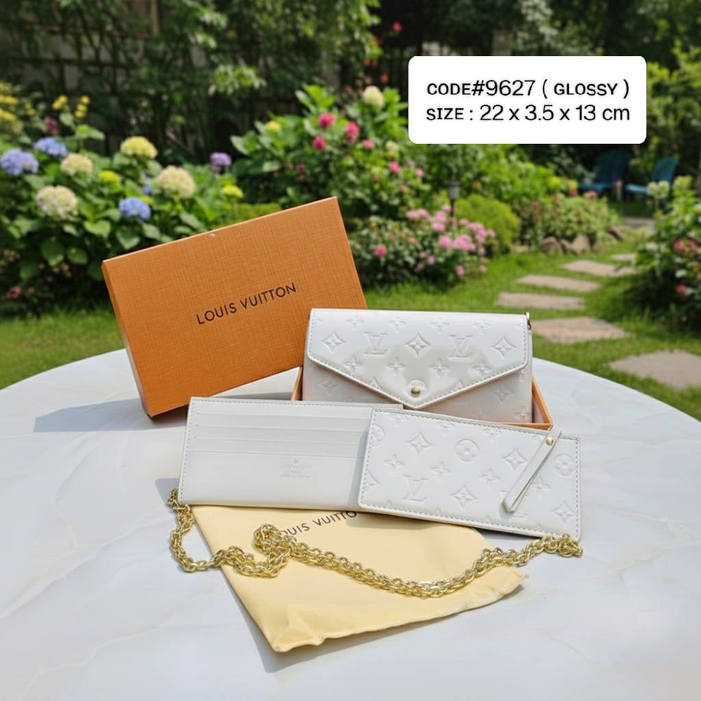 LV
ғᴇʟɪᴄɪᴇ́ ᴘᴏᴜᴄʜᴇᴛ 3ɴ1
ɢʟᴏssʏ ᴍᴀᴛᴇʀɪᴀʟ
ɢᴏʟᴅ ᴄʜᴀɪɴ ʜᴀʀᴅᴡᴀʀᴇ
sɪᴢᴇ : 22 cm
ᴡɪᴛʜ BOX
🎁🎁🎁

65 dhs🪙🌨️

Zain31
♥️♥️♥️
