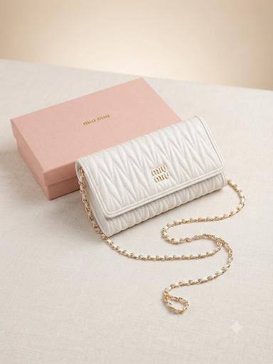 NEW CAME 
MIU MIU BAG
GOOD QUALITY 
55 dhs✅
WITHBOX
SIZE- 20*12*3

Zain40
♥️♥️♥️