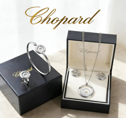 CHOPARD SET

MASTER 💫✨

NECKLACE BANGLE EARRING RING

170 DHS 

WITH SMALL BOX AND PAPER BAG🛍️🎁

Zain89
♥️♥️♥️