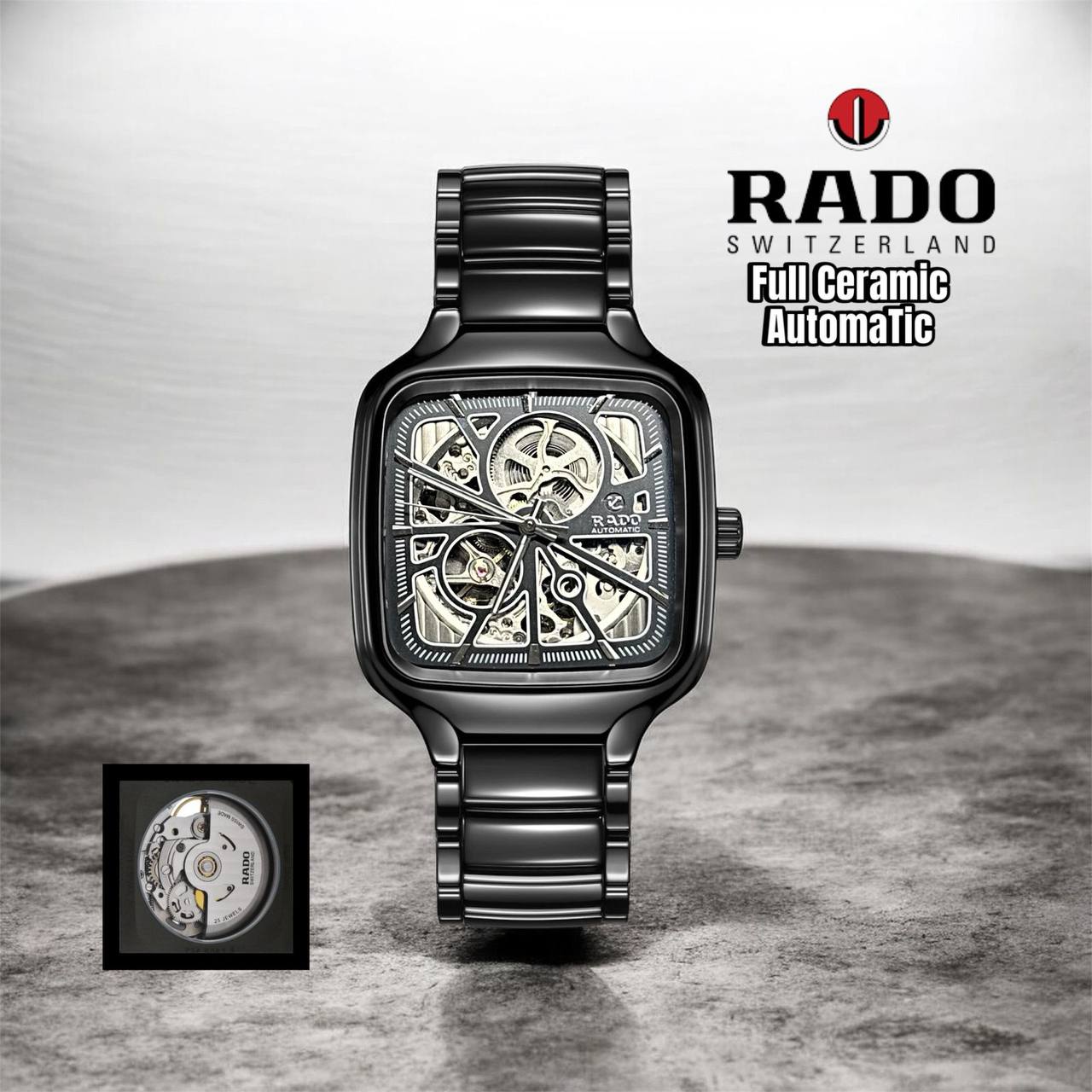Rado Men
*Automatic*
*Good quality*
320 dhs✅

Zain29
♥️♥️♥️