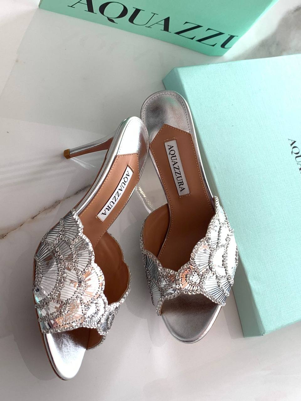 Aquazzura  
AAA master quality 
Sizs 36-41
450 dhs✅

Zain180
♥️♥️♥️